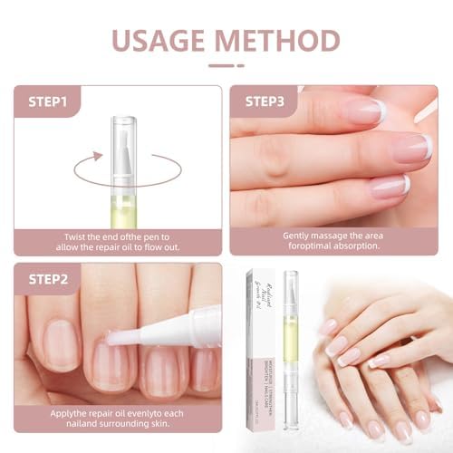Cuticle Oil Pen for Nail Care – Nourishing Cuticle Revitalizer with Natural Oils, Hydrating & Quick-Absorbing, Mess-Free Applicator, Perfect for At-Home & Salon Use-2PCS