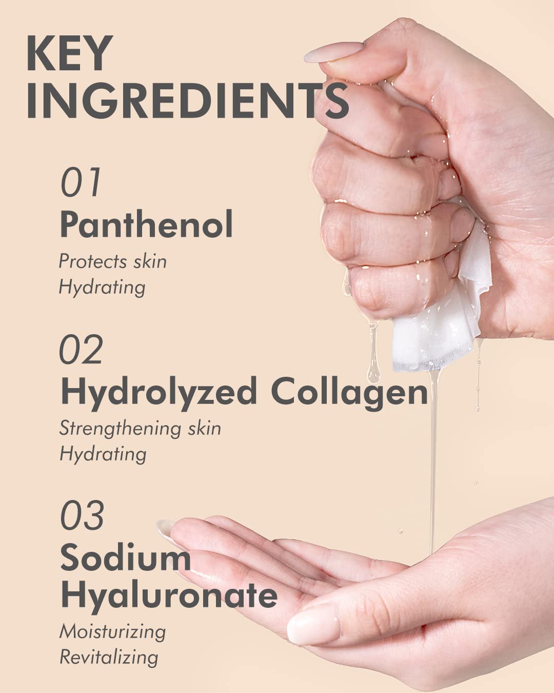 DERMAL Korean Collagen Face Mask – Hydrating & Soothing Sheet Mask with Panthenol – Hypoallergenic Calming Moisture Care for All Skin Types – 32 Combo Pack