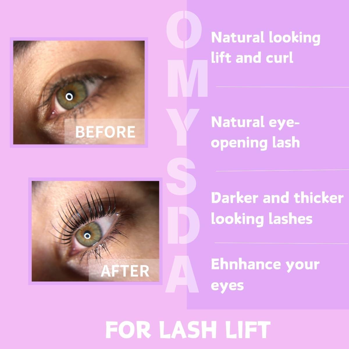 Lash Lift Kit Brow Lamination Kit 2 in 1 Solution, Professional Eyebrow and Eyelash Perm Kit, 6-8 Weeks Long Lasting for Professional and DIY Use