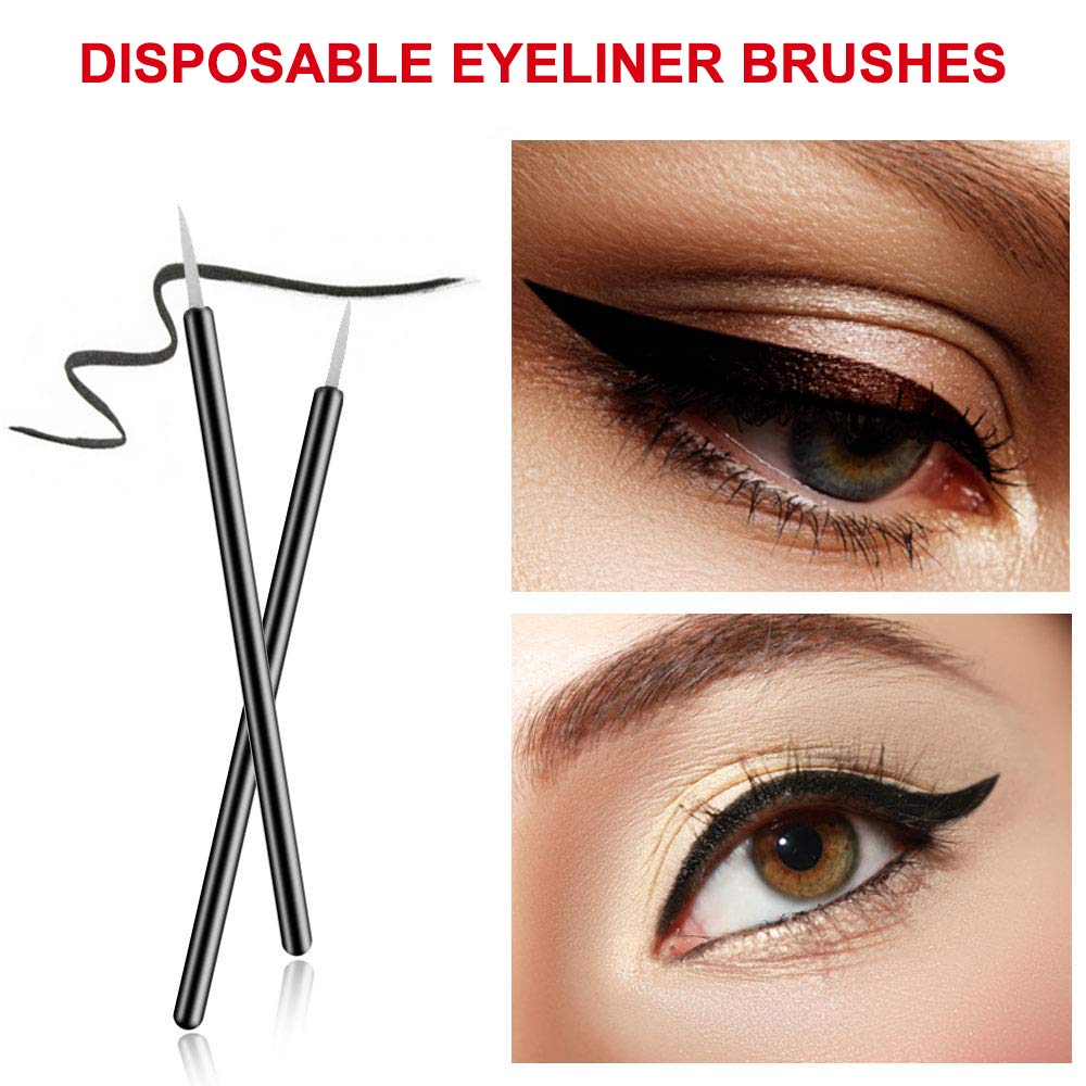 Makeup Palette Cosmetic Palette with Spatula Tool and 100 PCS Makeup Applicators Kit Include Mascara Wands, Lipstick Applicators, Fine Eyeliner Brush