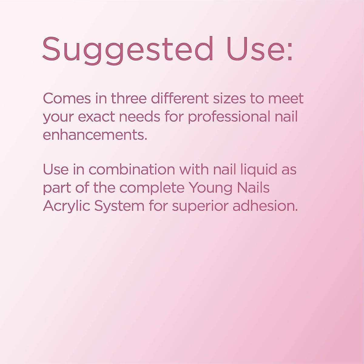 Young Nails Acrylic Cover Powder - Self-Leveling Acrylic Nail Powder, Clear Nude Pink White Acrylic Powder for Nail Extenstion, Professional Grade, Superior Adhesion, Color - Flamingo, 45g