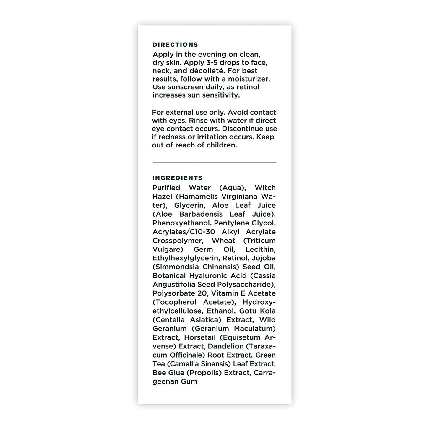 Tree of Life Beauty Retinol Serum, Skin Smoothing Face Oil for Dark and Age Spots and Fine Lines, Facial Serums for Dry and Sensitive Skin Care with Hyaluronic Acid for Soft Skin, 2 Fl Oz (pack of 2)