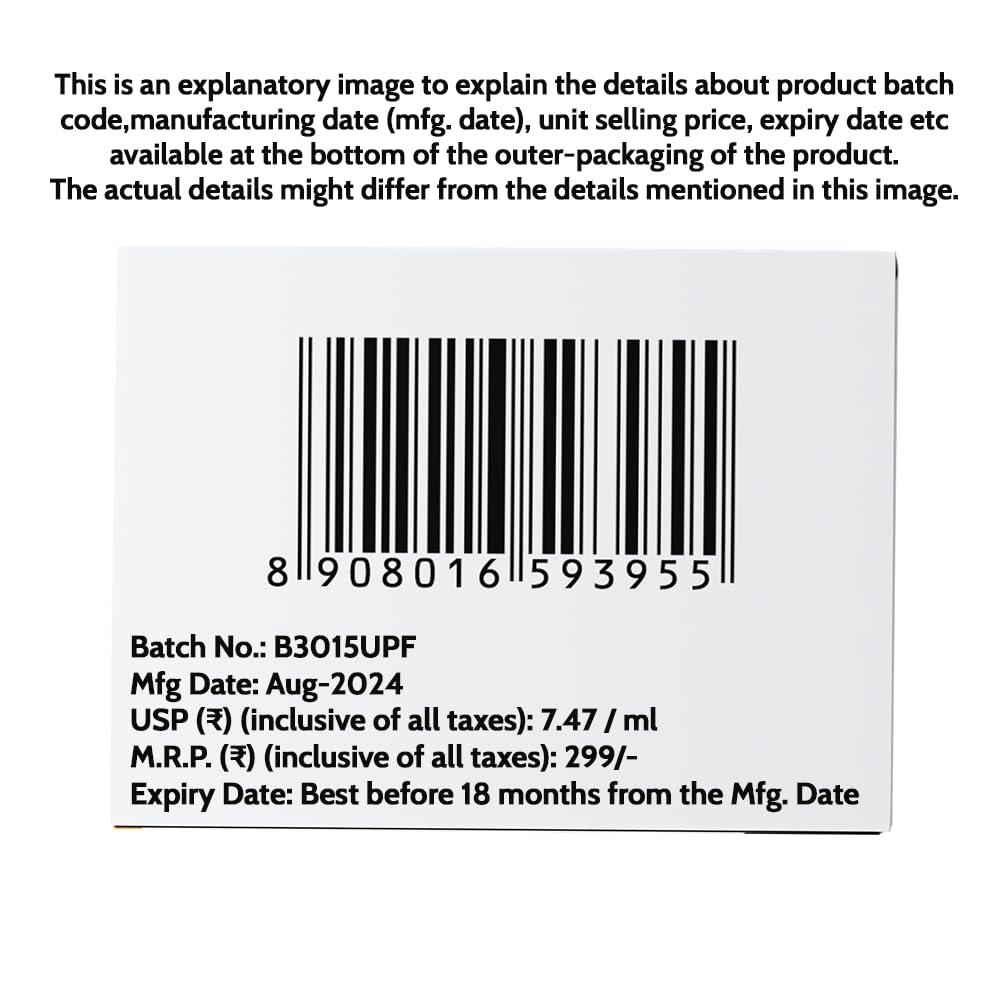 UnderArm Roll-On with 5% AHA| Lactic & Mandelic Acid|Prevents Odour, Brightens Skin & Exfoliates Underarm | For Sensitive Skin | Peach Fragrance | Alcohol & Aluminium Free | 1.35 fl oz