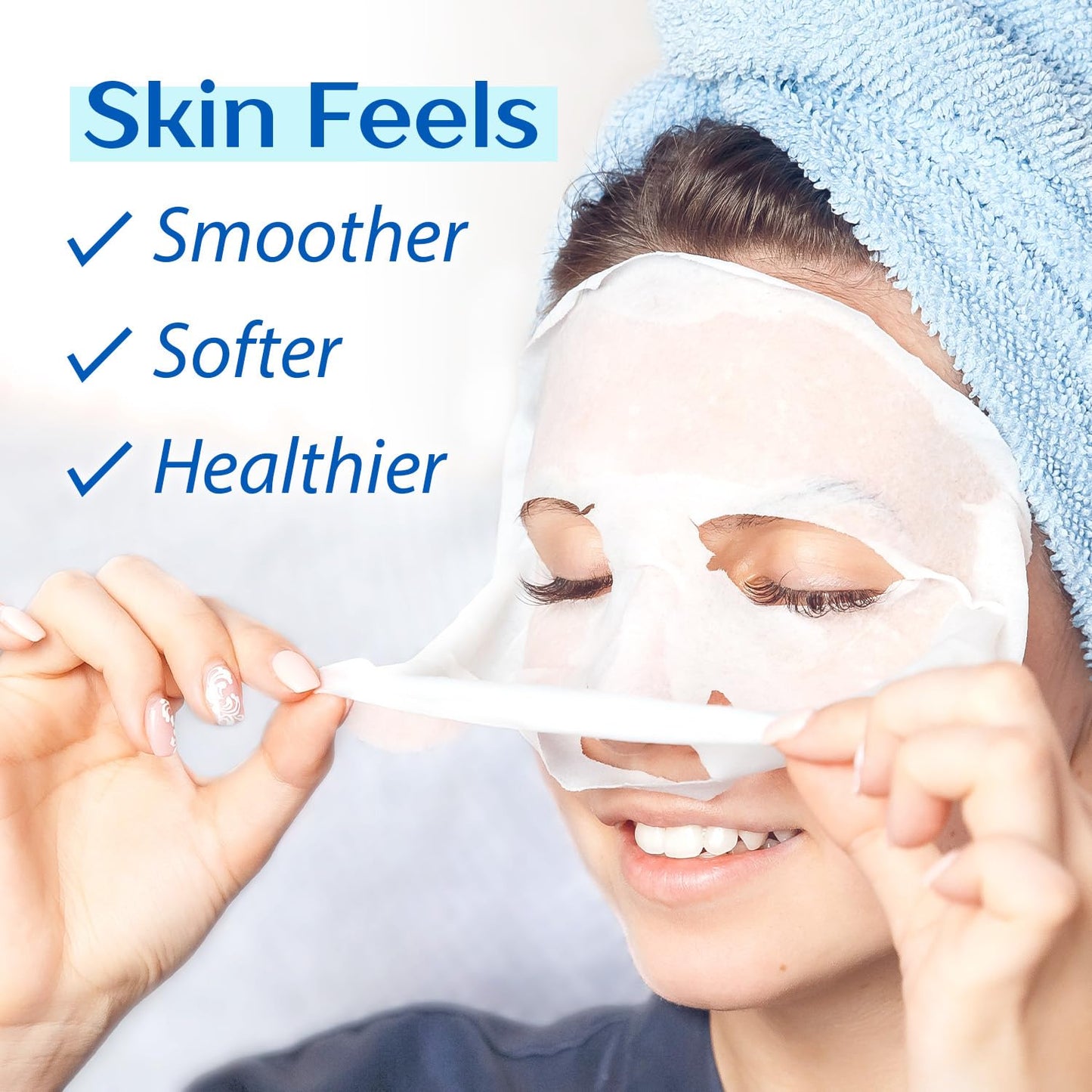 Ebanel 20 Pack Collagen Face Mask with Hyaluronic Acid, Vitamin C, Peptide, Aloe, Instant Brightening Hydrating Face Masks Skincare Korean Sheet Mask, Skin Firming, Lifting Anti Aging Facial Masks