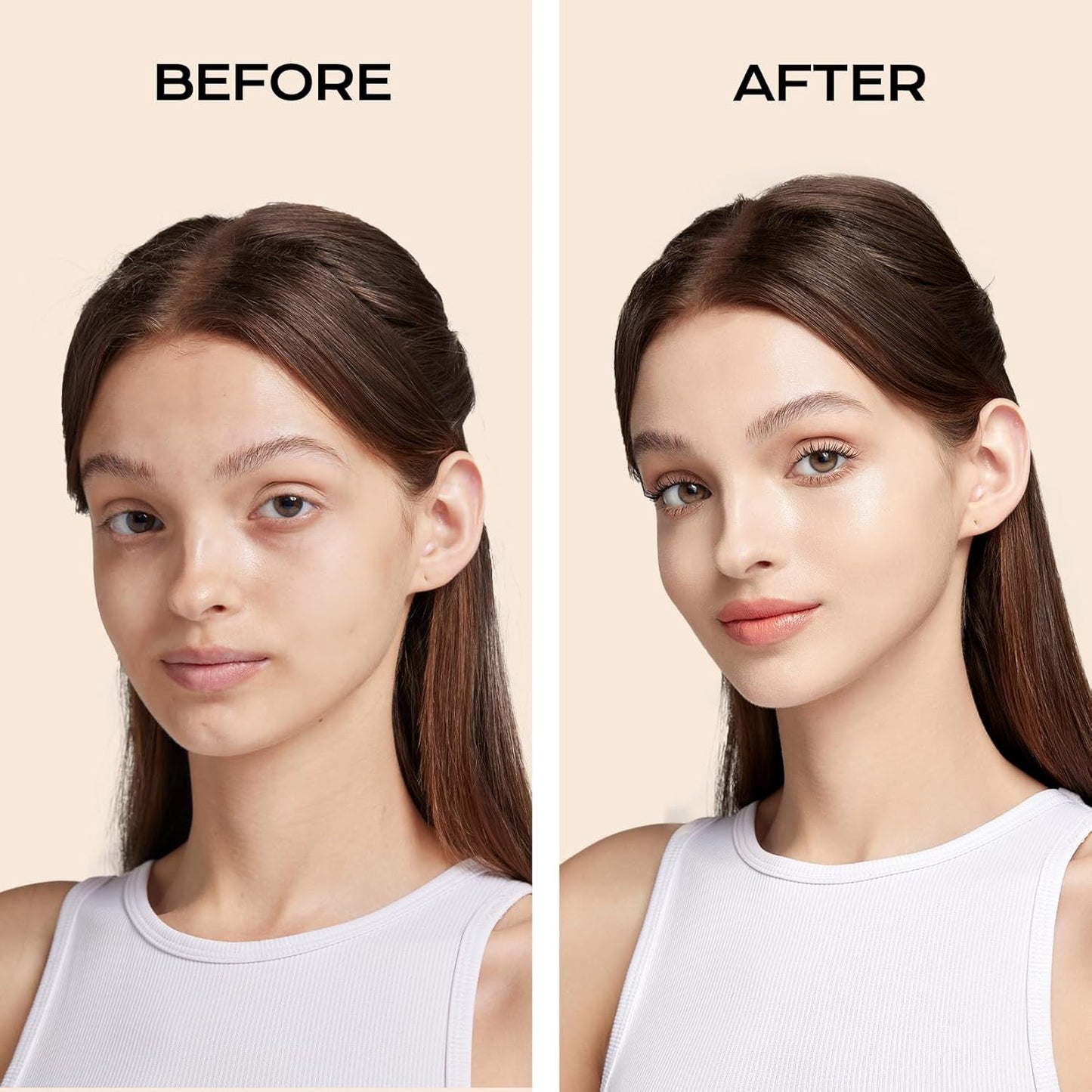 Mistine Tavel Size Air Cushion Foundation Glow Hydrating Finish Medium Coverage Foundation Makeup for Dry Skin,24H Hydrating Long-Lasting Waterproof Smudge Proof, Natural Beige