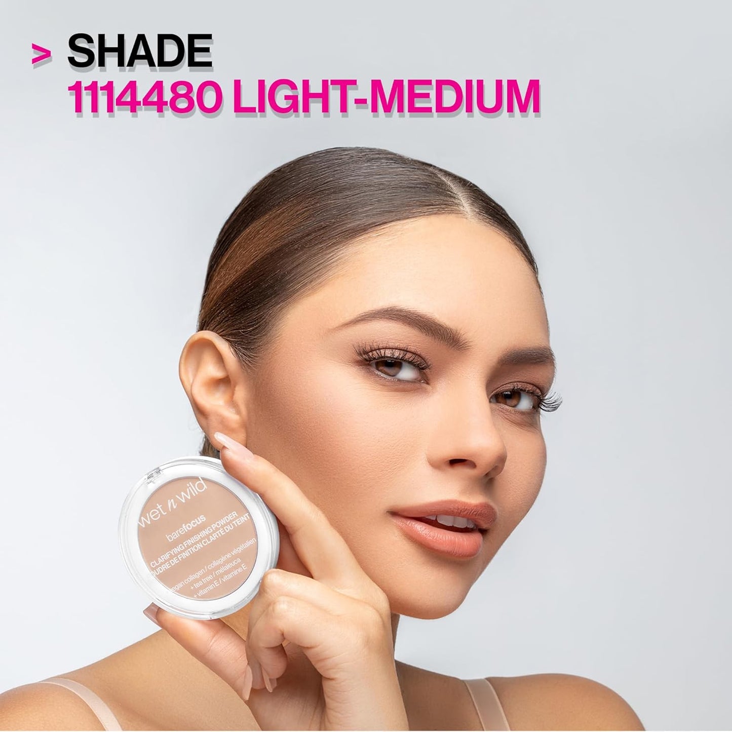 wet n wild Bare Focus Clarifying Finishing Powder | Matte | Pressed Setting Powder Light-Medium (Pack of 2)