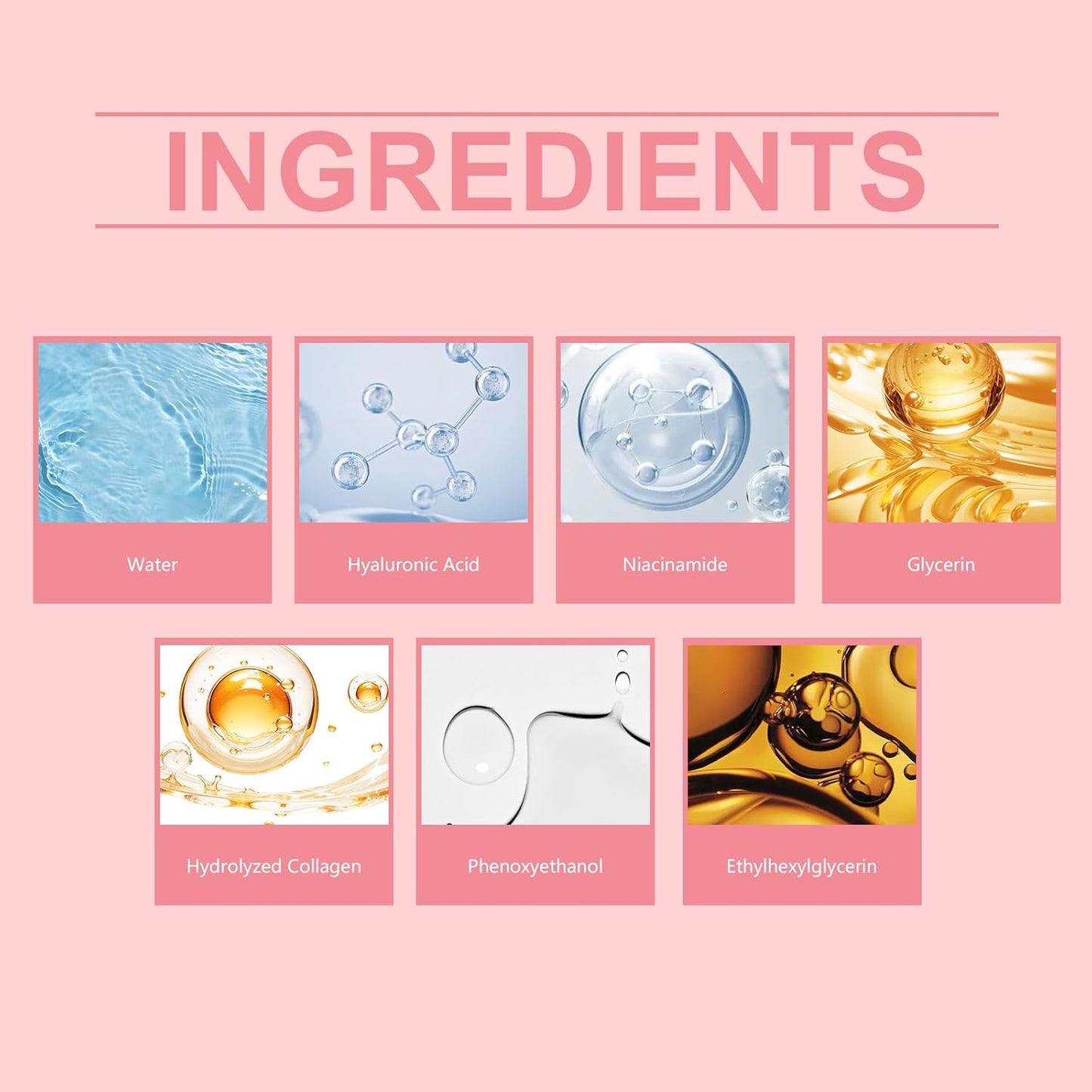 Finones Skin Vitamin Serum for Face & Body, 5 in 1 Anti Wrinkle Firming Serum, Anti-Aging Essence with Hyaluronic Acid, Collagen, Lifting Firming Essence, Hydrate Moisturize, Reduce Fine Lines