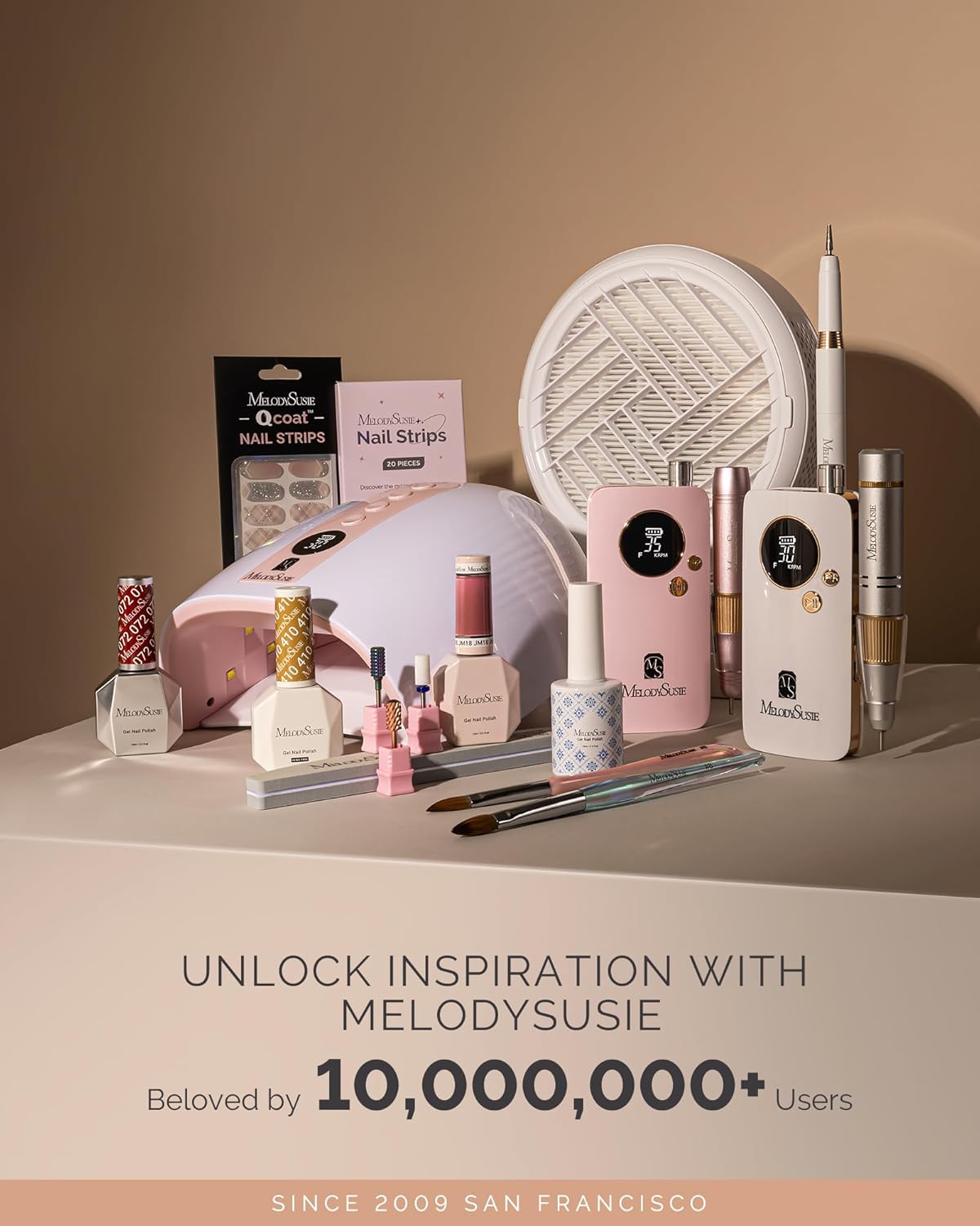 MelodySusie UV Nail Lamp, Plus30F UV Light for Gel Nails LED Nail Dryer with 3 Timer, Smart Sensor, LCD Display Fast Curing Gel Nail Polish Nail Art Tools Manicure Accessories-Pink