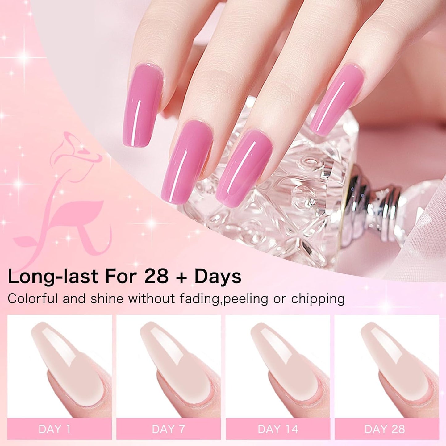 Acrylic Powder for Nail 56g: 2oz Raspberry Rose Acrylic Powder Large Capacity Professional for 3D Art Carving French Extension - DIY Nail Carving Long-Lasting No Needed Lamp