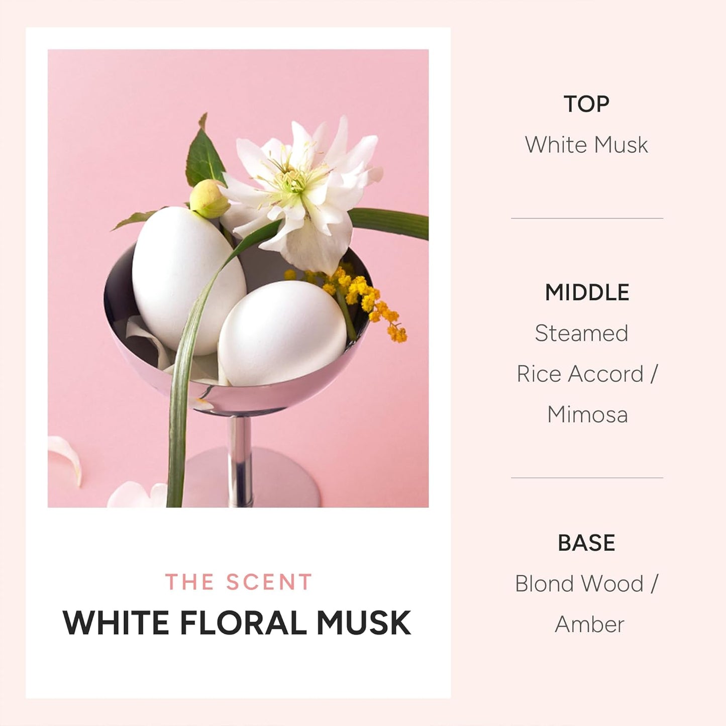 Korean Ampoule Hair Serum Mist with Camellia & Jojoba Oil – Nourishing & Moisturizing Hair Treatment, Frizz Control, Paraben & Sulfate Free, White Floral Musk, 100ml / 3.38 fl oz