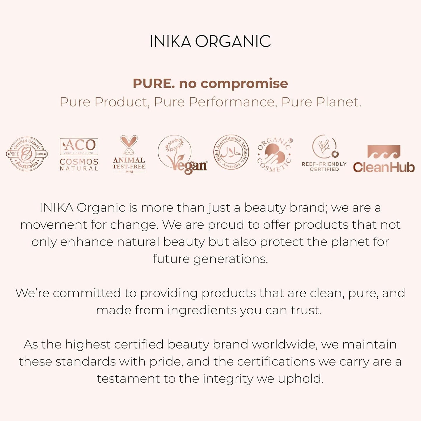 INIKA Organic BB Cream Foundation - Vegan Makeup with Hydrating Prickly Pear, Jojoba, and Pomegranate Seed Oil - Lightweight Glow for Balanced Skin Tone, Tan, 1 fl oz