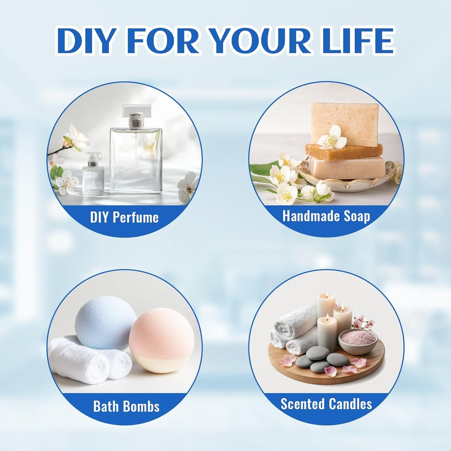 EVOKE OCCU Chamomile Essential Oil for Skin Hair Diffuser Candle Soap Making - 4 FL Oz