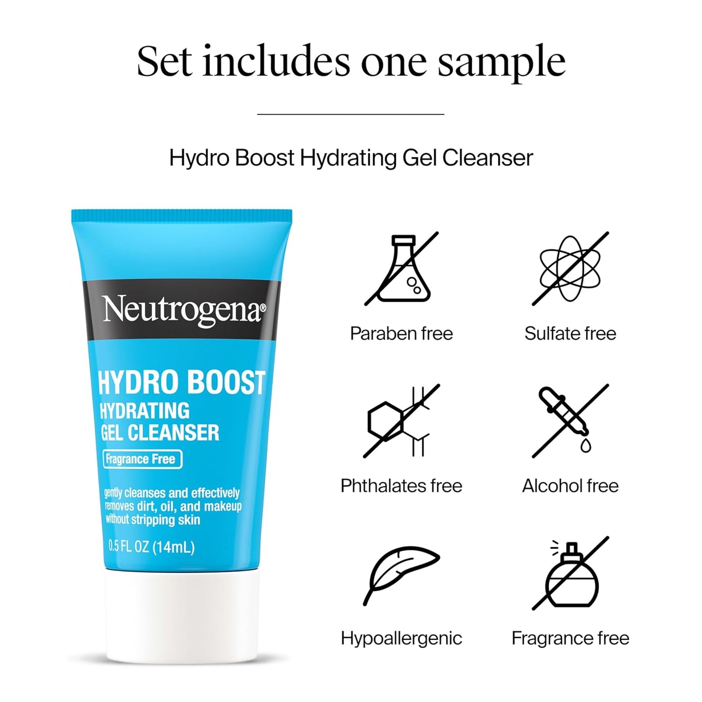 Neutrogena Rapid Wrinkle Repair Retinol Face Moisturizer with SPF 30, Daily Anti-Aging Face Cream, Retinol & Hyaluronic Acid & Trial Size Hydro Boost Facial Cleanser, 0.5 fl. oz