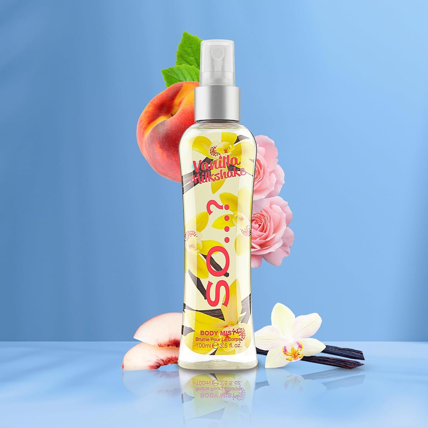 So...? Unique Body Mist - Vanilla Candy for Women - 5.1 oz Body Mist - Pack of 2