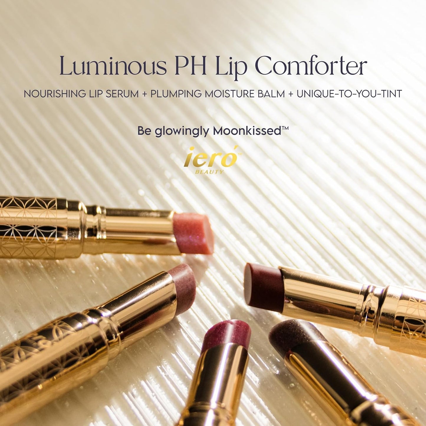 ieró Beauty 3-in-1 Moisturizing Vegan Tinted Lip Balm: Hydrating, Soothing Lip Serum + Plumping Balm + pH Reactive Tint | Shea Butter & Vitamin E | Antioxidant-rich Long Lasting Lip Care Paraben Free