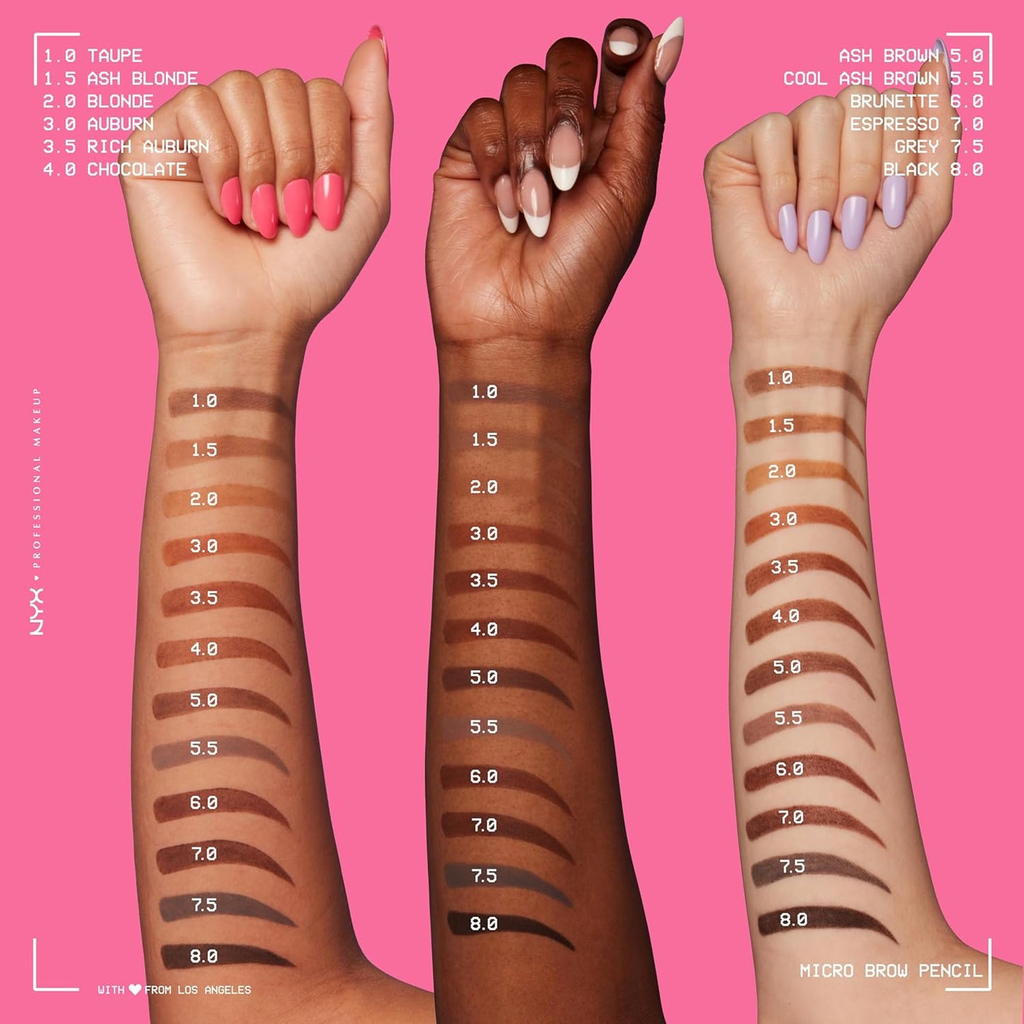 NYX PROFESSIONAL MAKEUP Micro Brow Pencil, Precise Eyebrow Pencil - Ash Blonde