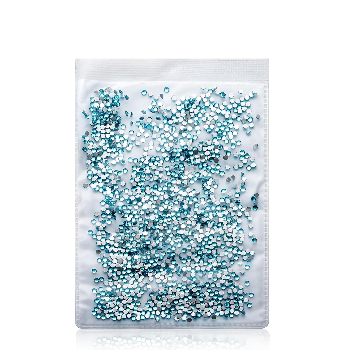 1440Pcs Aquamarine Crystal Rhinestones,Glass Flatback Rhinestones Small Gemstones for Nail Face Makeup Art Crafts Clothes Decoration -(SS4, 1.6mm,Aquamarine)