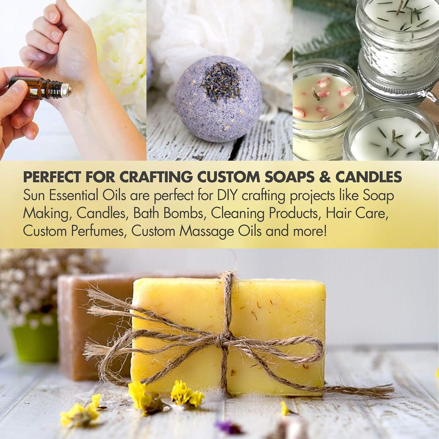 Sun Essential Oils Bergamot Essential Oil 16 oz Bulk for Skin, Hair, Aromatherapy, Soap & Diffuser