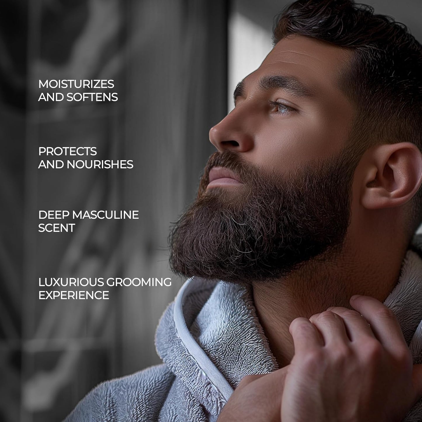 Black Oud Men's Shampoo, Hair & Beard Cleaner and Strengthener, Vegan & Hypoallergenic Shampoo , 3.38 Fl Oz Hair Shampoo & Beard Wash Kit Essential