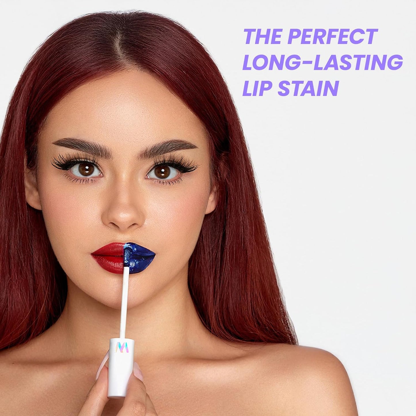 Wonderskin Wonder Blading All Day Lip Stain Peel Off Masque - Long Lasting, Waterproof and Transfer Proof Red Lip Tint, Matte Finish Peel Off Makeup (Hayley Masque)