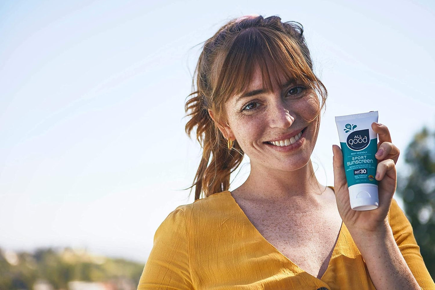 All Good Sport Mineral Sunscreen Lotion - Coral Reef Friendly, Water & Sweat Resistant, Face & Body, UVA/UVB Broad Spectrum SPF 30+ (3 oz)(3-Pack)