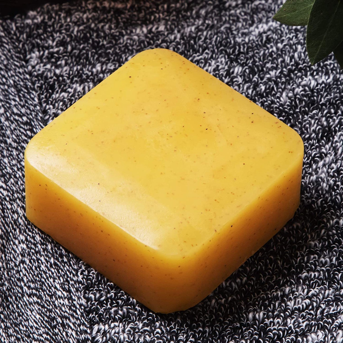 TAME THE WILD Orange Walnut Beard Soap Bar - 5 oz Exfoliating Beard Wash and Face Scrub - Shea Butter and Coconut Oil Cleanser - Hydrating Grooming Soap - Father's Day Gifts