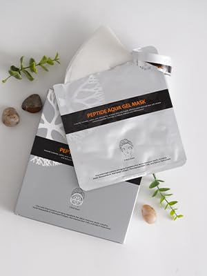 Clinical Resolution Peptide Aqua Gel Mask Instant Hydration, Soothing, Cooling Post-Treatment & Microneedling Relief, 15 Single-Use Masks (3 Boxes, 5 per Box)