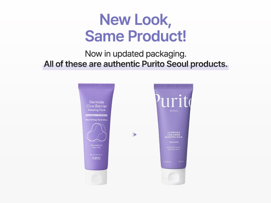 Luminous Ceramide Sleeping Pack – Overnight Recovery Cream with 3,000ppm Ceramide, Cica Complex to Calm Irritation & Redness, and Long-Lasting Hydration for Sensitive Skin, 80ml / 2.70 fl.oz