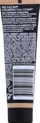Revlon Liquid Foundation, ColorStay Face Makeup for Normal and Dry Skin, Longwear Full Coverage with Matte Finish, Oil Free, Nude, 1.0 Fl Oz