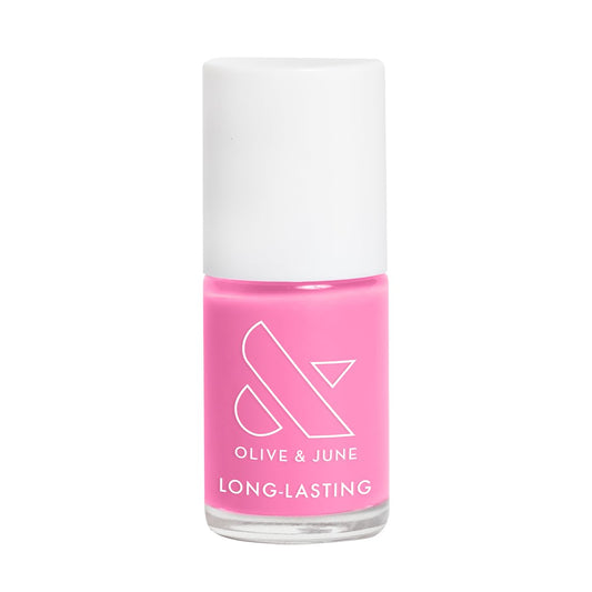 Olive & June Long Lasting Nail Polish | Gel-Like Finish No Lamp Needed | Lasts up to 10 days | Salon-Quality Color at Home | 15-Free Vegan Cruelty-Free Chip-Resistant Shine | Grateful & Kind Pure Pink