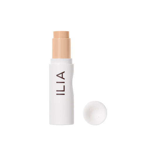 ILIA - Skin Rewind Complexion Stick - Foundation + Concealer + Skincare | Non-Toxic, Vegan, Cruelty-Free, Clean Makeup (7W - Poplar, 0.35 oz | 10 g)
