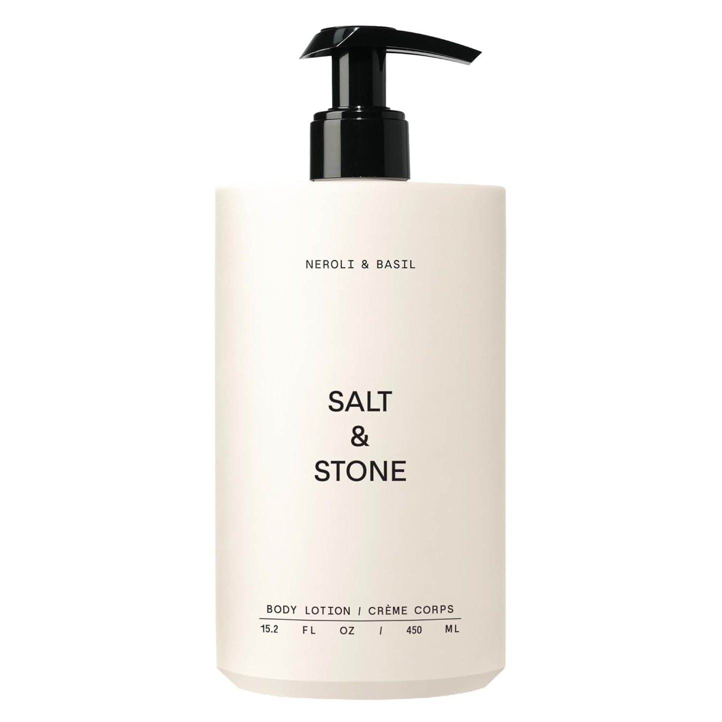 Salt & Stone Body Lotion for Women & Men| Scented Daily Body Lotion | Hydrates, Nourishes & Softens Skin | Restores Dry Skin | Fast-Absorbing | Cruelty-Free & Vegan (450 ml) (Neroli & Basil)