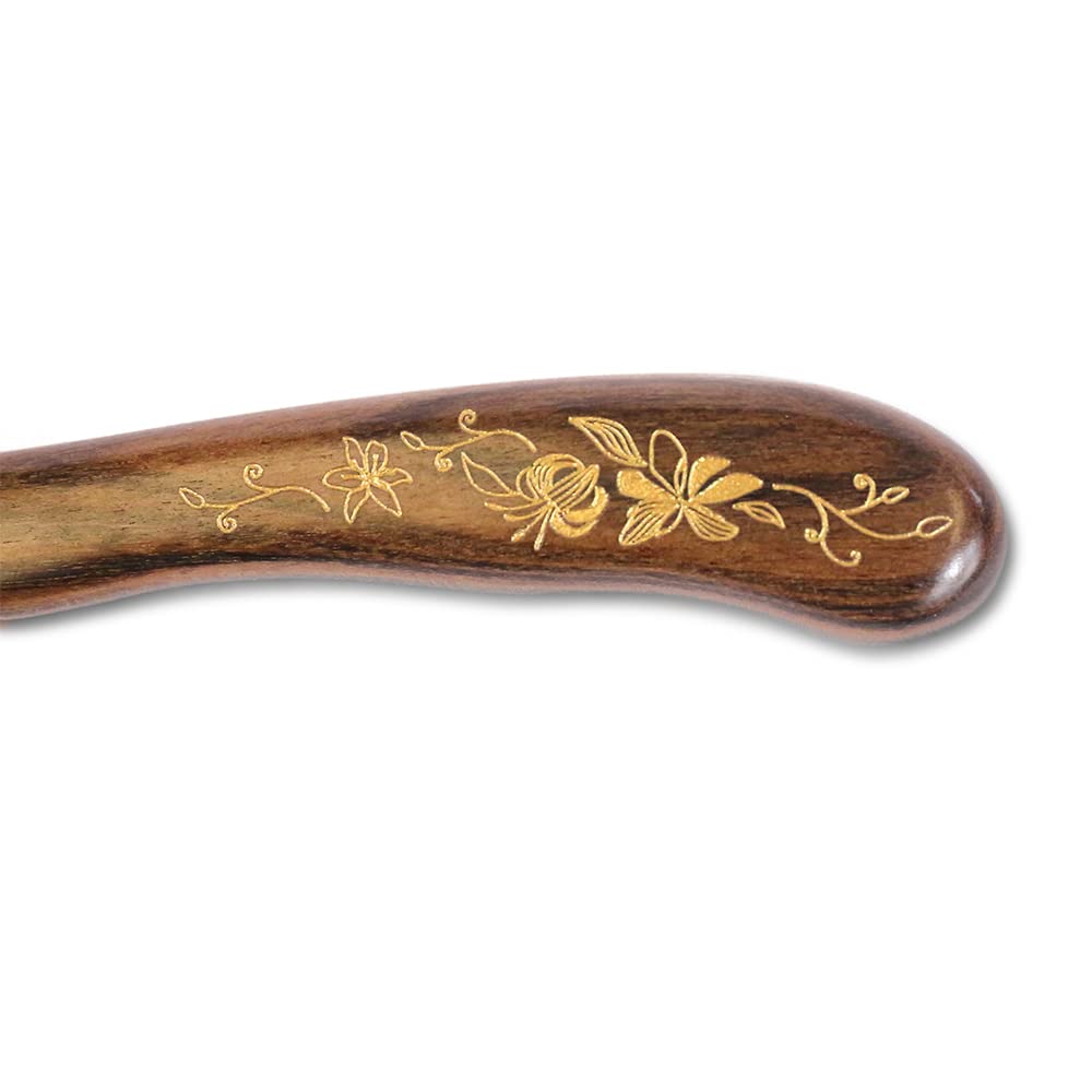 Wooden Hair Comb Wide-tooth Inserted Teeth for Women Curly Hair (CQCGB0302)