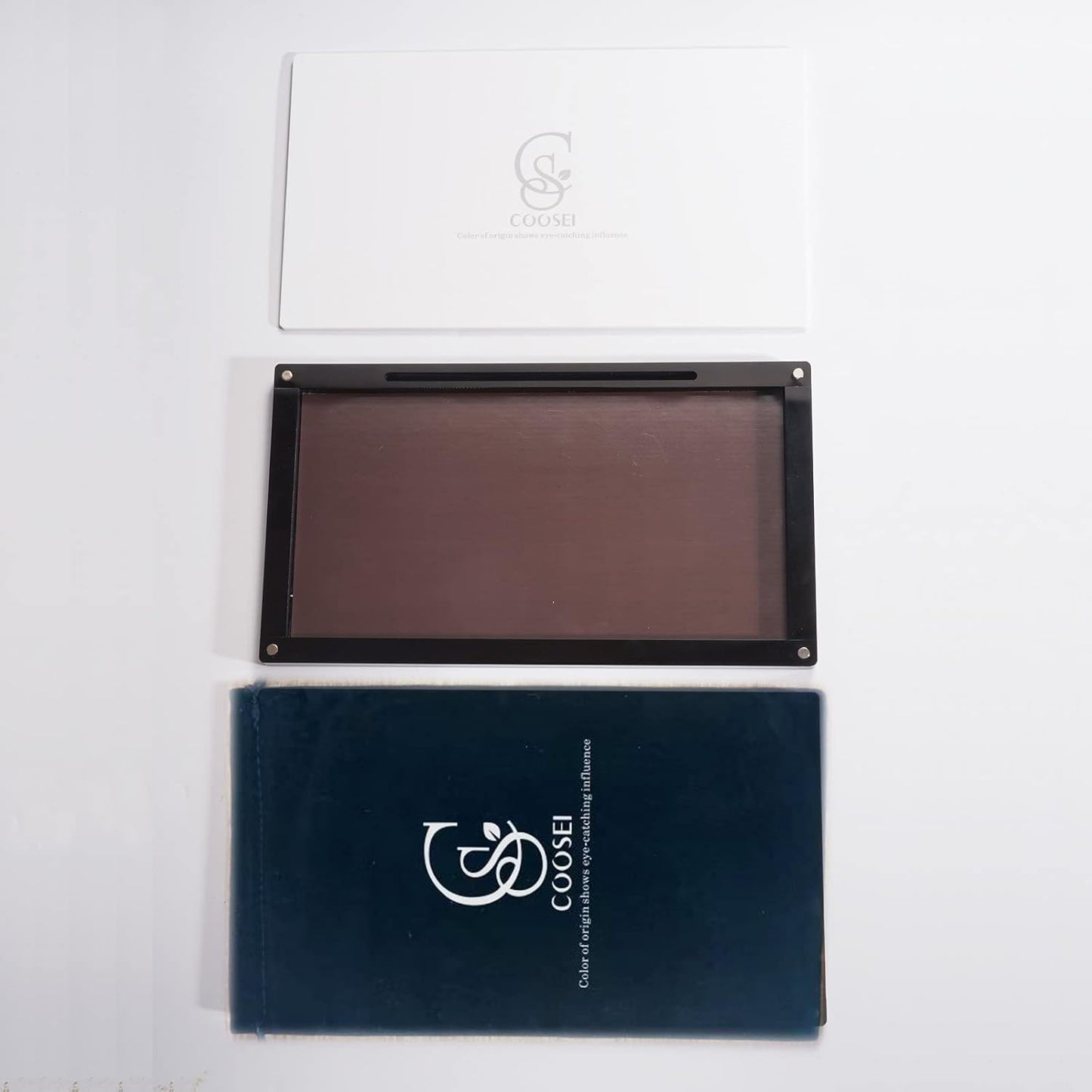 Acrylic empty Magnetic Eyeshadow Palette Makeup Palette empty with glass mirror DIY depotting palette for Eyeshadow dABL2-1(1 layer))