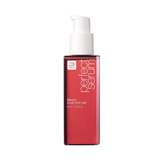 Mise En Scene Perfect Rose Perfume Serum - Korean Hair Essence with Rose Scent, Argan Oil for Damaged Hair Care, 2.70 fl. Oz