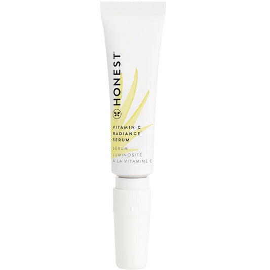 Honest Beauty Mini Vitamin C Brightening Serum | Improves Skin Tone + Complexion | Vitamin C, Pearl, Hyaluronic Acid | EWG Verified + Cruelty Free | Travel Size, 0.33 fl oz