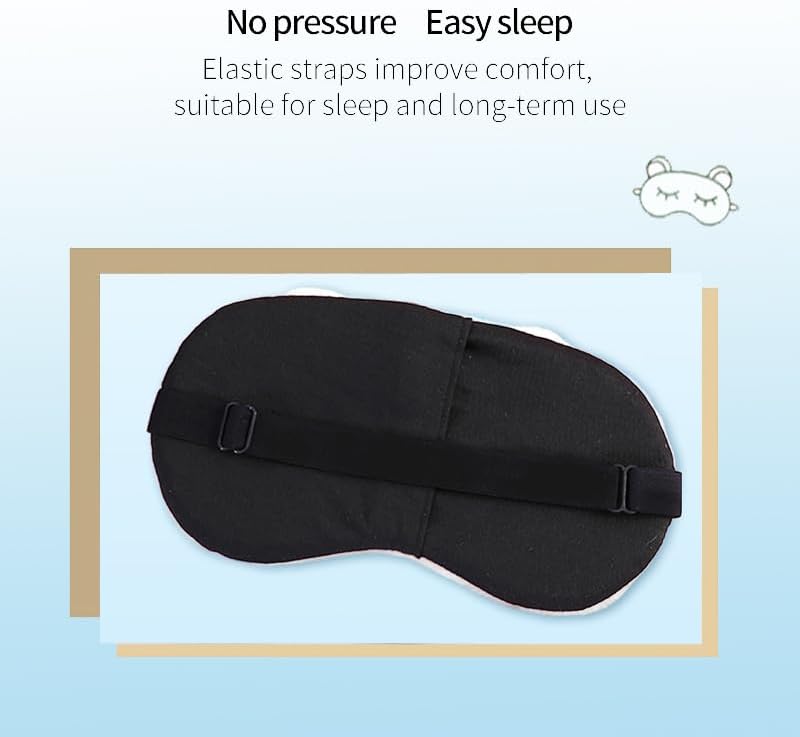 PERFECTSIGHT Kitty Sleep Eye Masks, Cute Plush Sleep Eye Cover Lightweight Adjustable Eyeshade Faux Fur Mask Cover for Women Men Sleep Travel Nap, Grey Cat