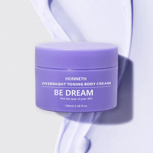 Honneth BE-DREAMY Overnight Toning Whip Body Firming Cream for Legs, Stomach, Arms, with Milk Thistle & Passion Fruit Seed Oil, Targets Loose Skin, 3.38 oz