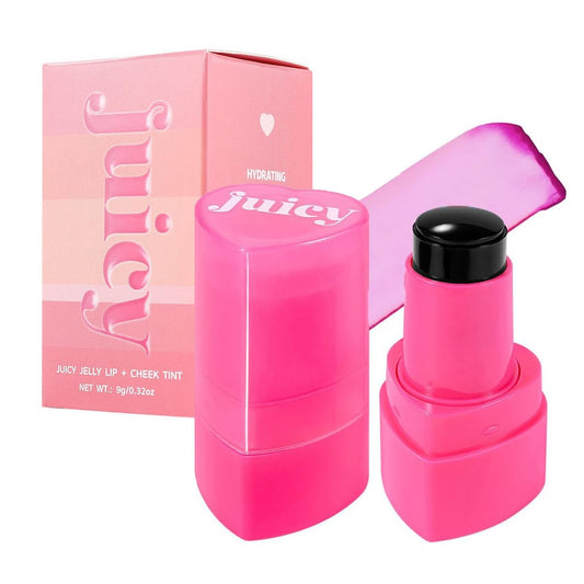 Cooling Water Jelly Tint Stick，Multi-Use Juicy Love Blush, 3-In-1cheek Blush & Eyeshadow & Lip Tinted Long-Lasting Moisture Stick，Bouncy Jelly Texture，Creates A Moist Watercolor Effect (#08, 0.32oz)