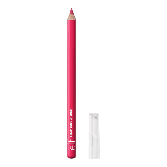 e.l.f. Cream Glide Lip Liner, Highly-Pigmented Pencil For Shaping & Sculpting Lips, Semi-Matte Finish, Vegan & Cruelty-Free, Fuschia Forward
