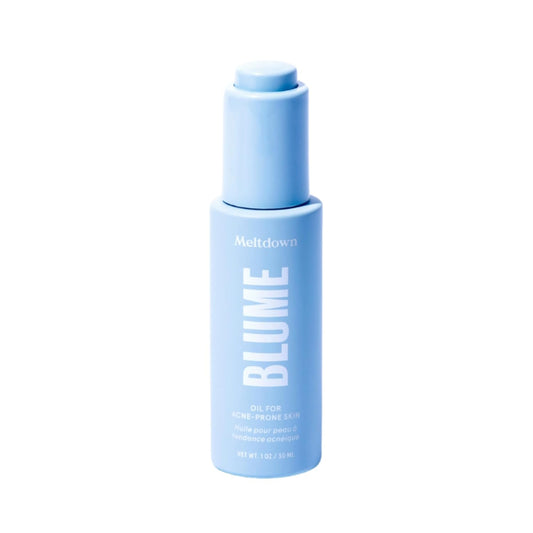Blume Meltdown - Blue Tansy Face Oil - Acne Treatment + Pore Minimizer - Skin-Smoothing Face Serum with Black Cumin Seed & Rosehip Oil - Helps Calm Redness and Improve Texture (1 Fl oz)