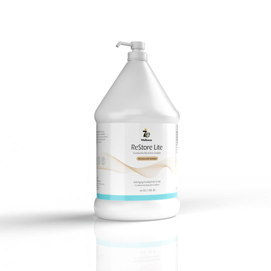7eWellness Myolift Restore Lite Gel 64oz - Conductive Gel for Beauty & Skincare, Microcurrent, Face Mask Brush - 64oz / 2L