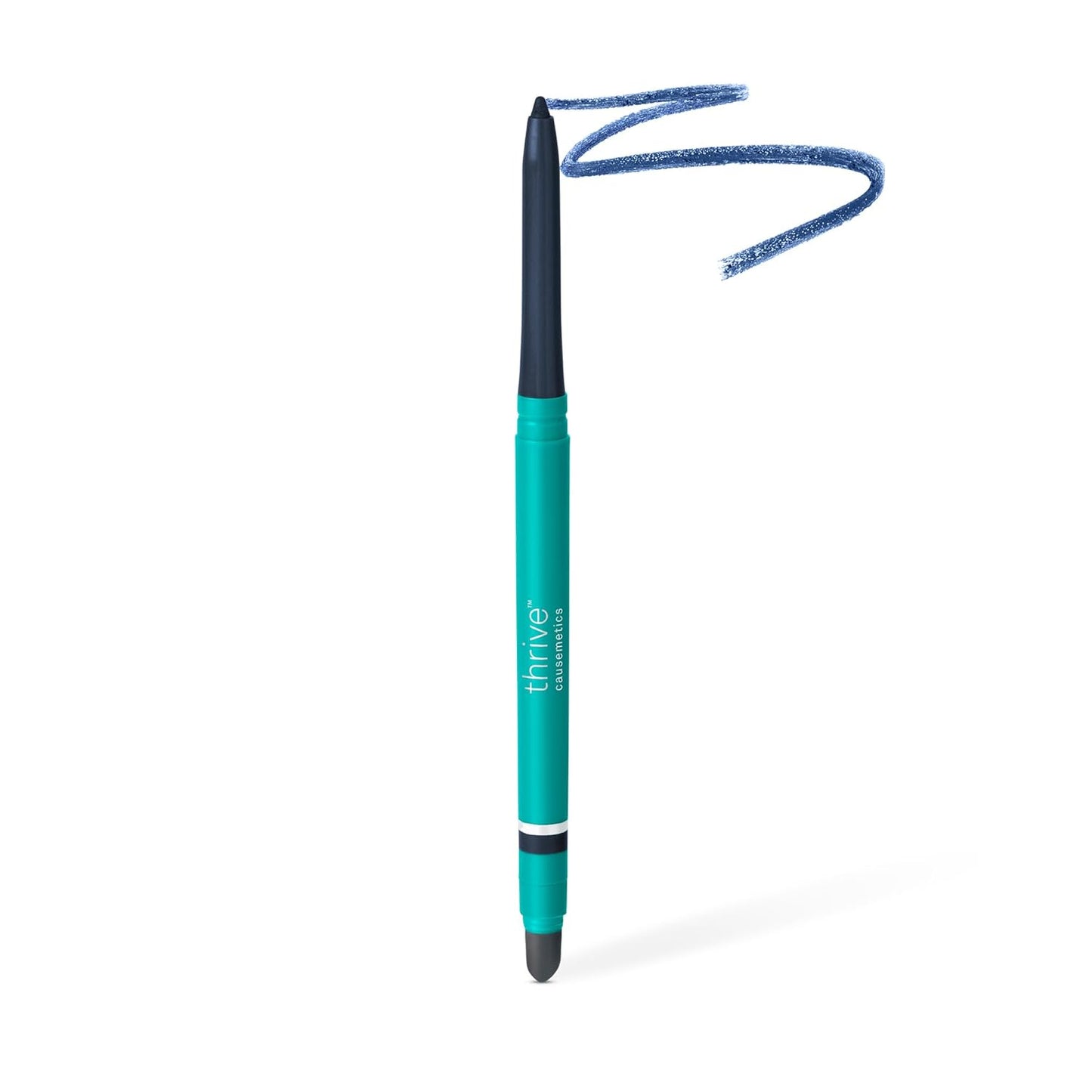 Thrive Causemetics Infinity Waterproof Eyeliner Pencil, Built In Sharpener & Smudge Tip, Long Lasting, Smudge Proof, Hyaluronic Acid & Shea Butter, Vegan & Cruelty Free, Talia (Navy Matte)