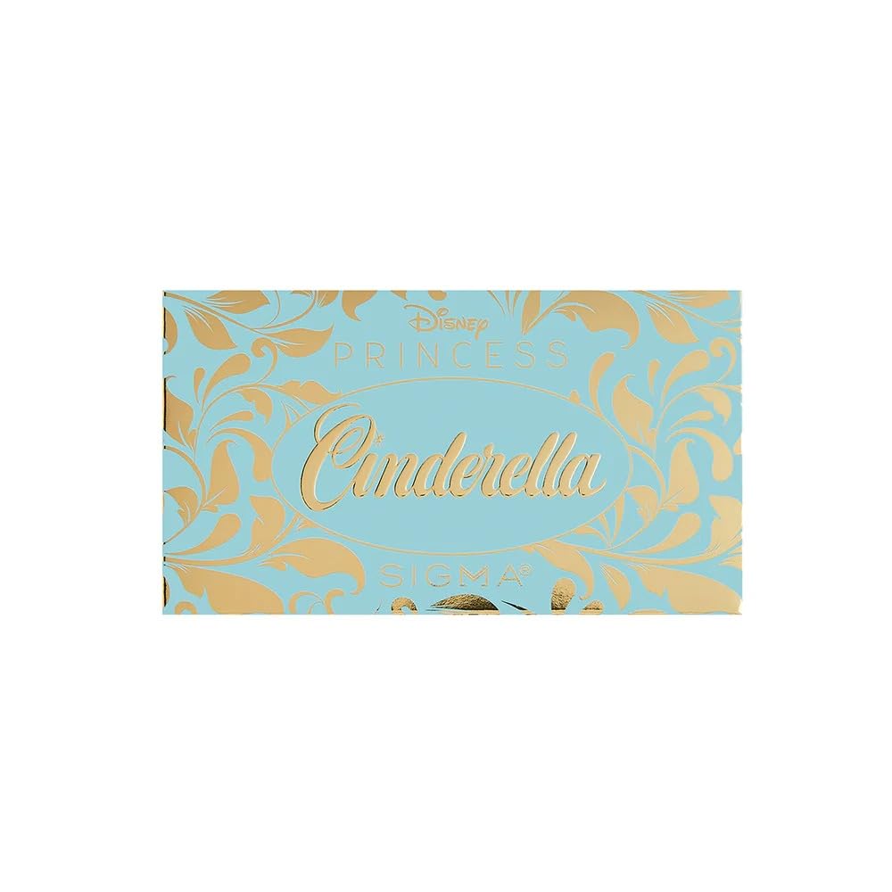 Sigma Beauty and Disney Makeup Cheek Palette - Cinderella Highlighter and Blush Palette - Long lasting blush and Highlighter Pressed Powder - Gluten Free, Cruelty Free, Vegan Makeup Palette