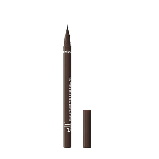 e.l.f. Holy Strokes Micro-Fine Brow Pen, Liquid Waterproof Eyebrow Makeup For Detailing & Adding Dimension, Vegan & Cruelty-Free, Neutral Brown