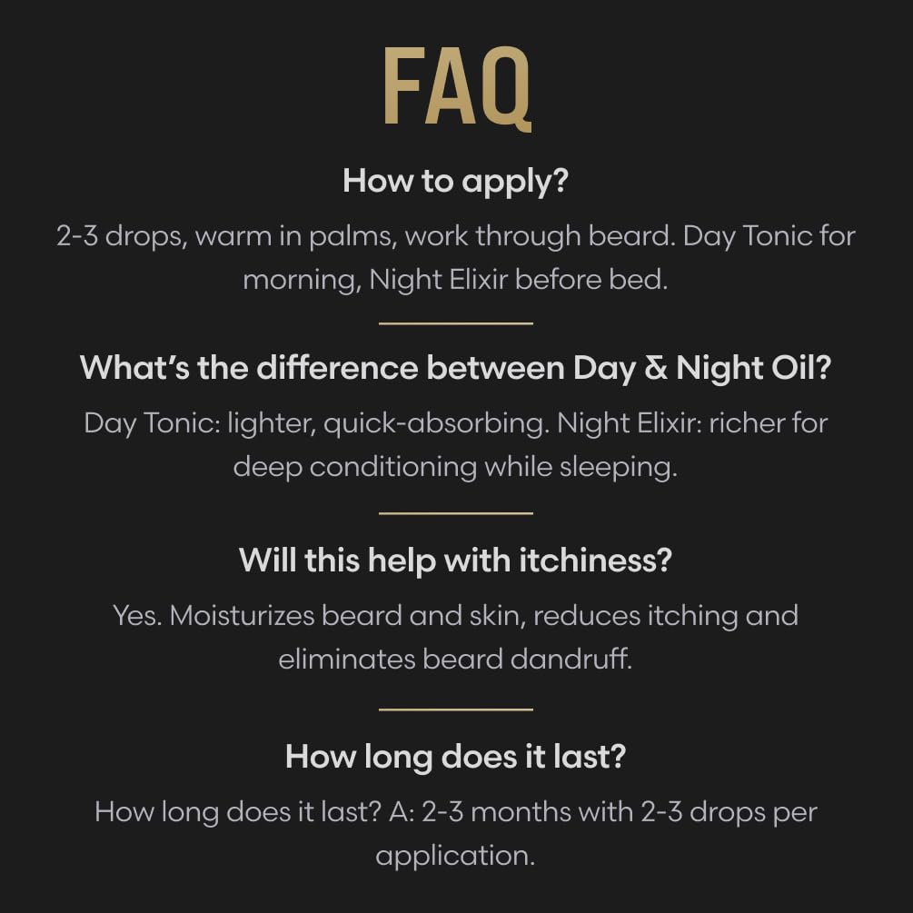 The Beard Struggle Tonic + Elixir Beard Oil Bundle - Gold Collection - Grooming Beard Oil - Softens, Moisturizers, and Strengthens Beard Growth - Pack of 2, Asgardian Secret