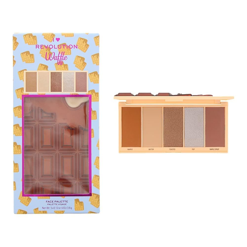 I Heart Revolution - CHOCOLATE FACE PALETTE - Contouring palette - WAFFLE