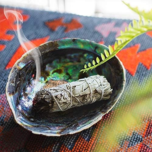 Purple Canyon Authentic Sage Smudge Kit with Abalone Shell for Smudging New Homes & Apartments