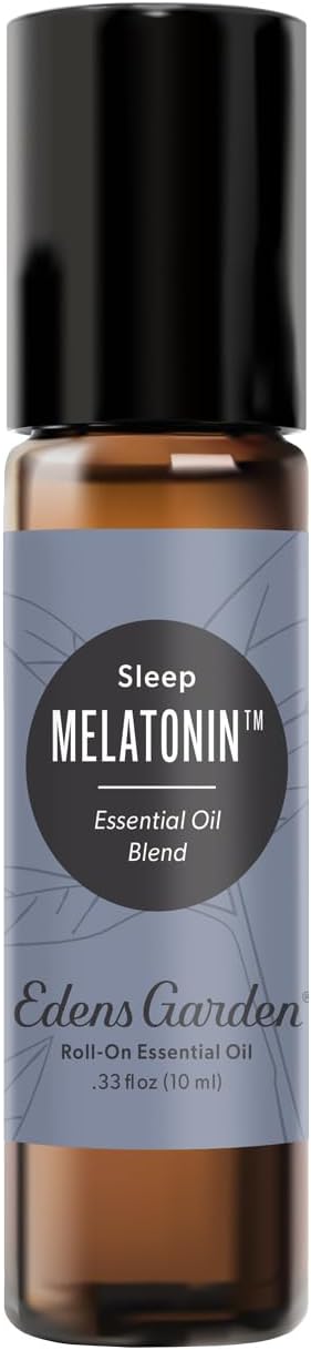 Edens Garden Melatonin Sleep Essential Oil Roll-On Blend- 100% Pure Premium Grade, Natural, Therapeutic, Aromatherapy, Skin Safe, The Best for Relaxation, Tension Pre-Diluted 10 ml (.33 fl oz)