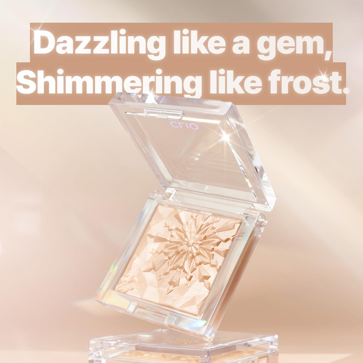 CLIO Prism Highlighter makeup, High Glossy Face Illuminator, Pearl Shimmer Smooth Baked Powder, Glitter Long- Lasting (6 Colors) (06 Violet Ruby, One Size)